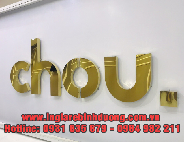 Thi công bảng hiệu quảng cáo bằng chữ inox tại Bình Dương