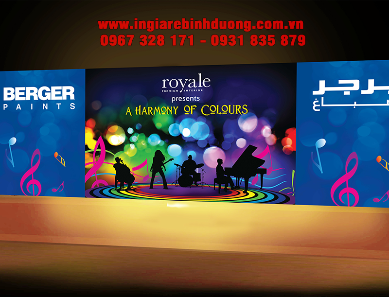 In backdrop sự kiện Bình Dương chuyên nghiệp