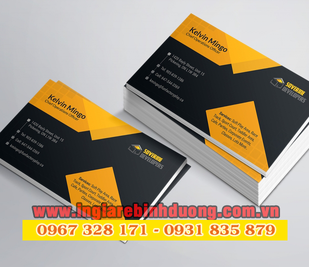 In danh thiếp, card visit chất lượng giá tốt tại Bình Dương
