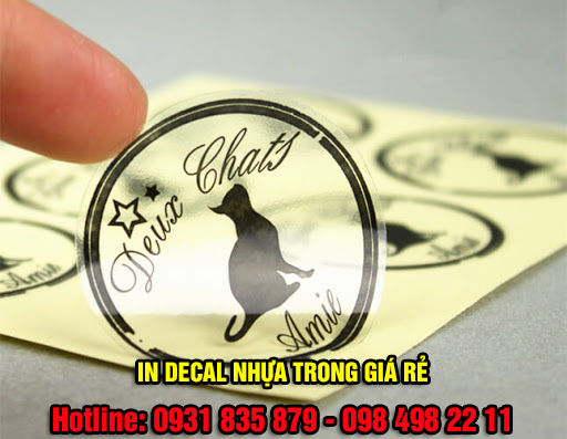 In decal, bế tem chất lượng uy tín giao hàng nhanh chóng tại Bình Dương