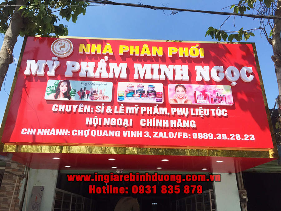 Thi công bảng hiệu quảng cáo Bình Dương giá rẻ